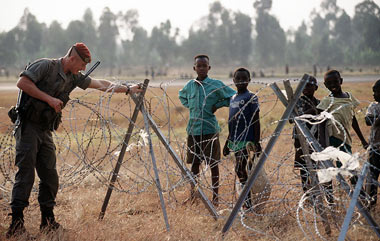 concertinas en Rwanda
