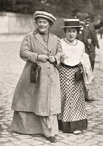 Clara Zetkin y Rosa Luxemburgo 